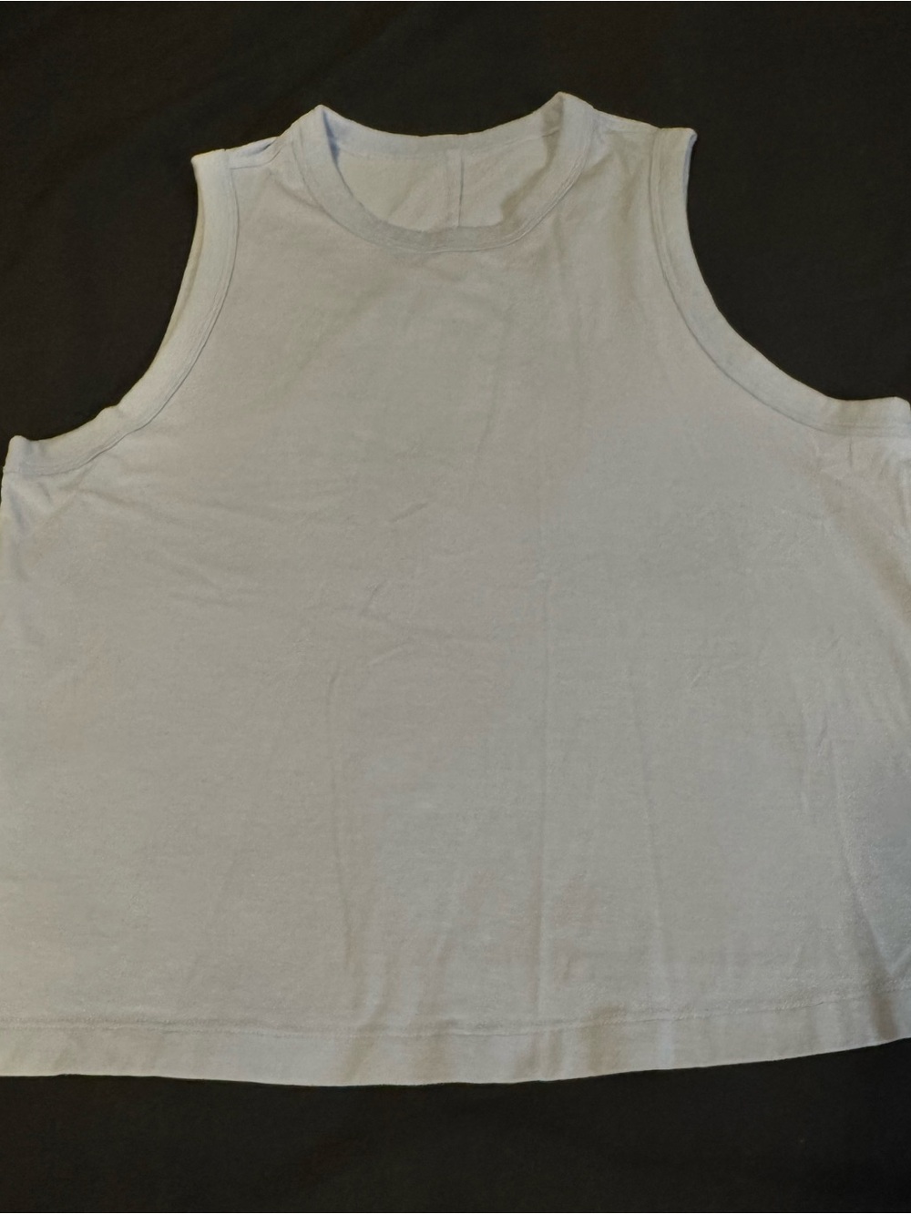 Womens Lululemon Classic Fit Cotton Linen Blend Lavender Tank Top Medium
